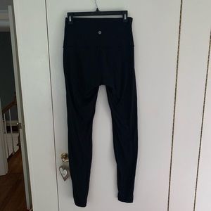 LULULEMON BLACK HIGH WAISTED WONDER UNDER SIZE 8
